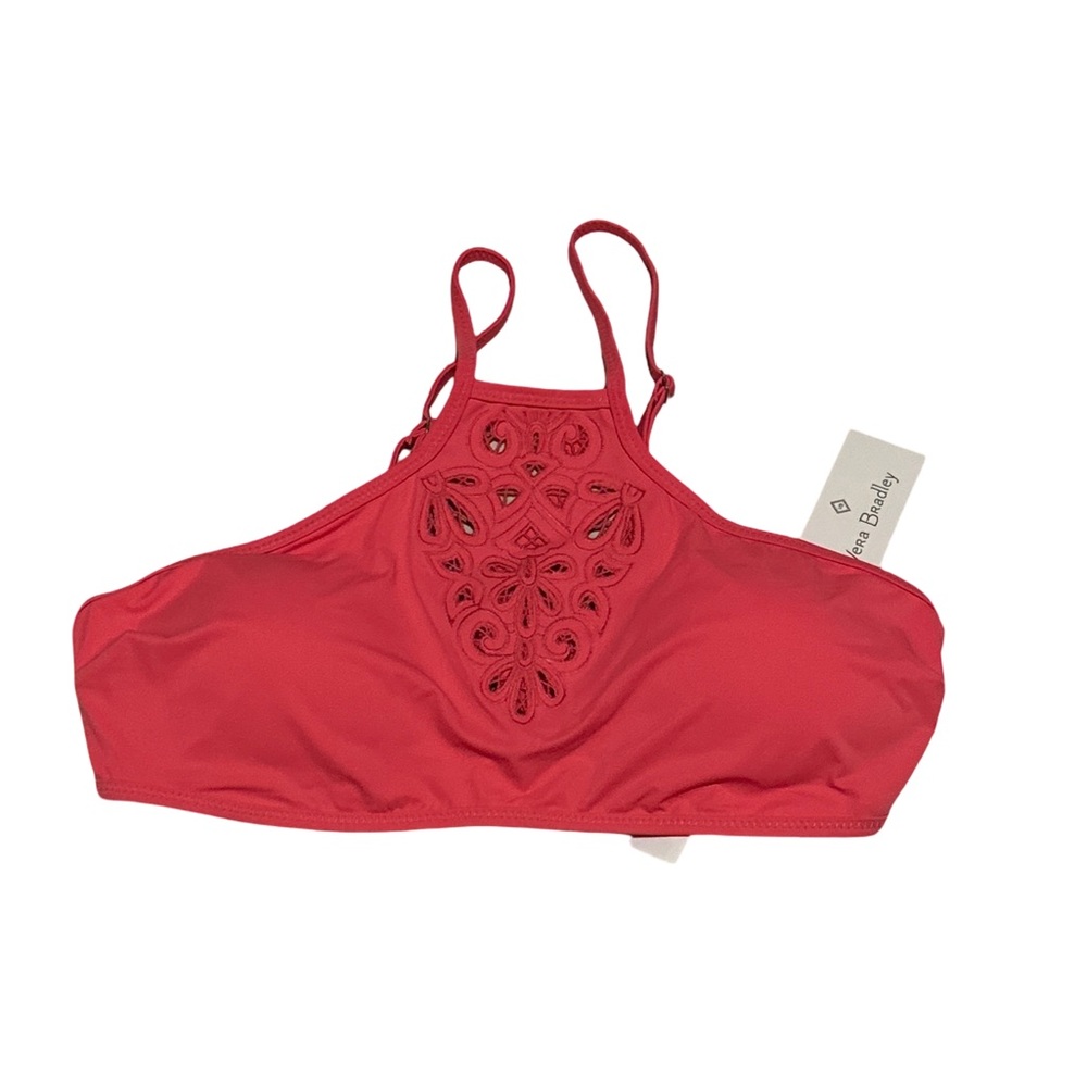 Vera Bradley Pink High Neck Large NWT Reversible Swim Top